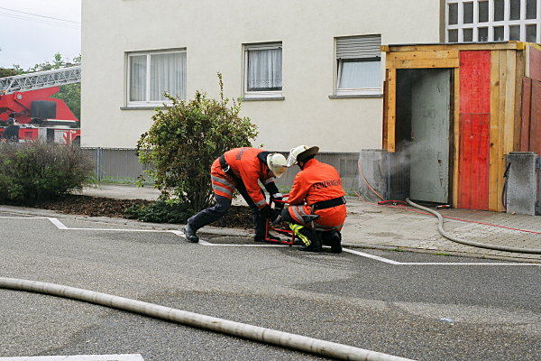 Druckbelüfter wird in Stellung gebracht