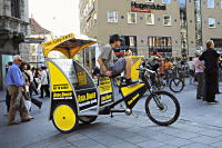 Rikscha am Marienplatz