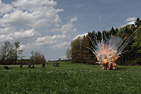 Bombeneinschlag