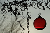 rote Glaskugel