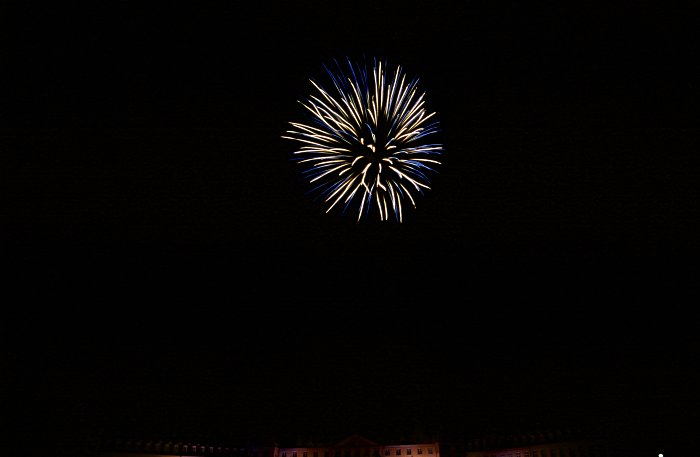 Schloss in Flammen