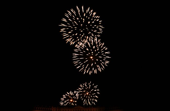 Schloss in Flammen
